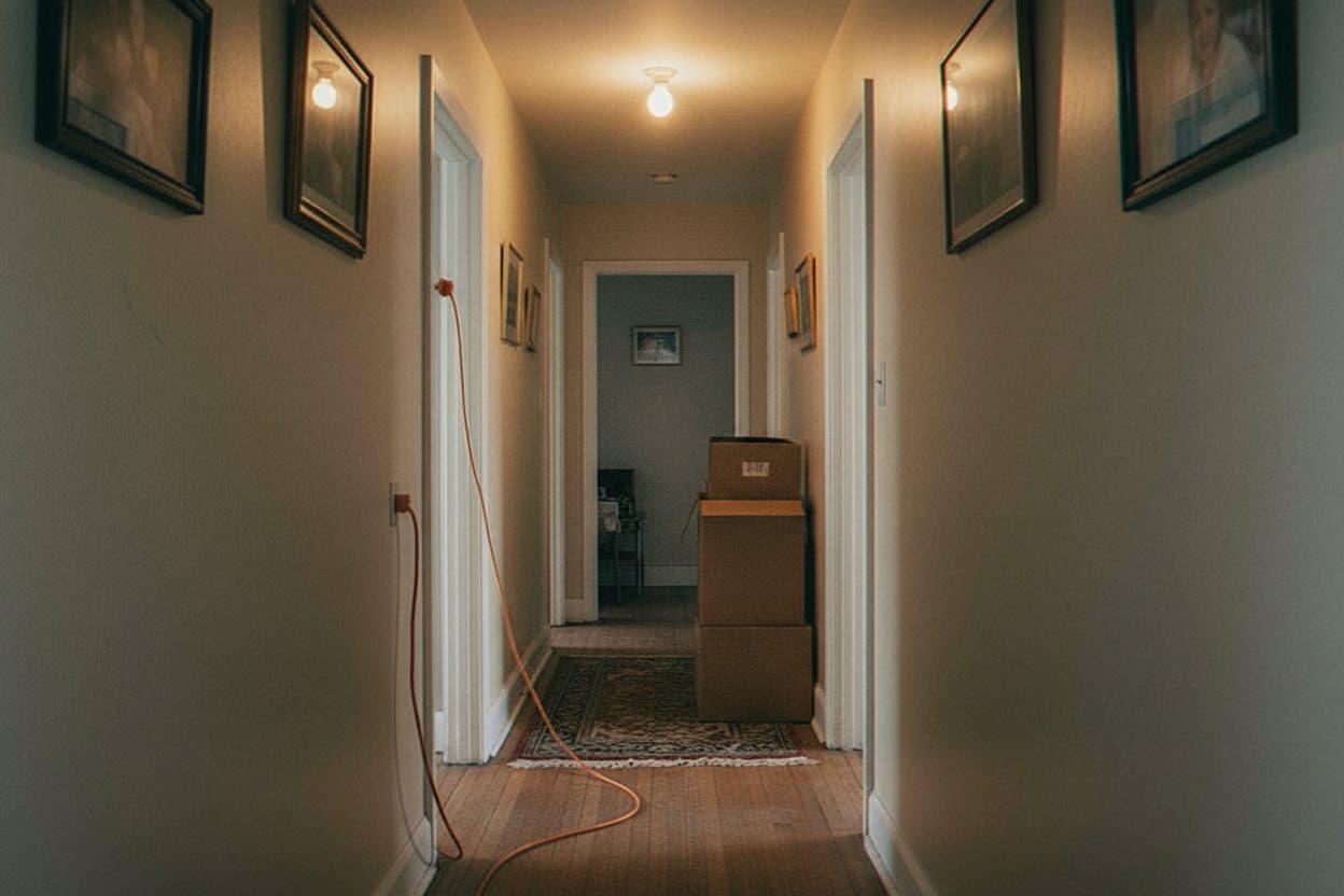 Hallway hazards before safety improvements