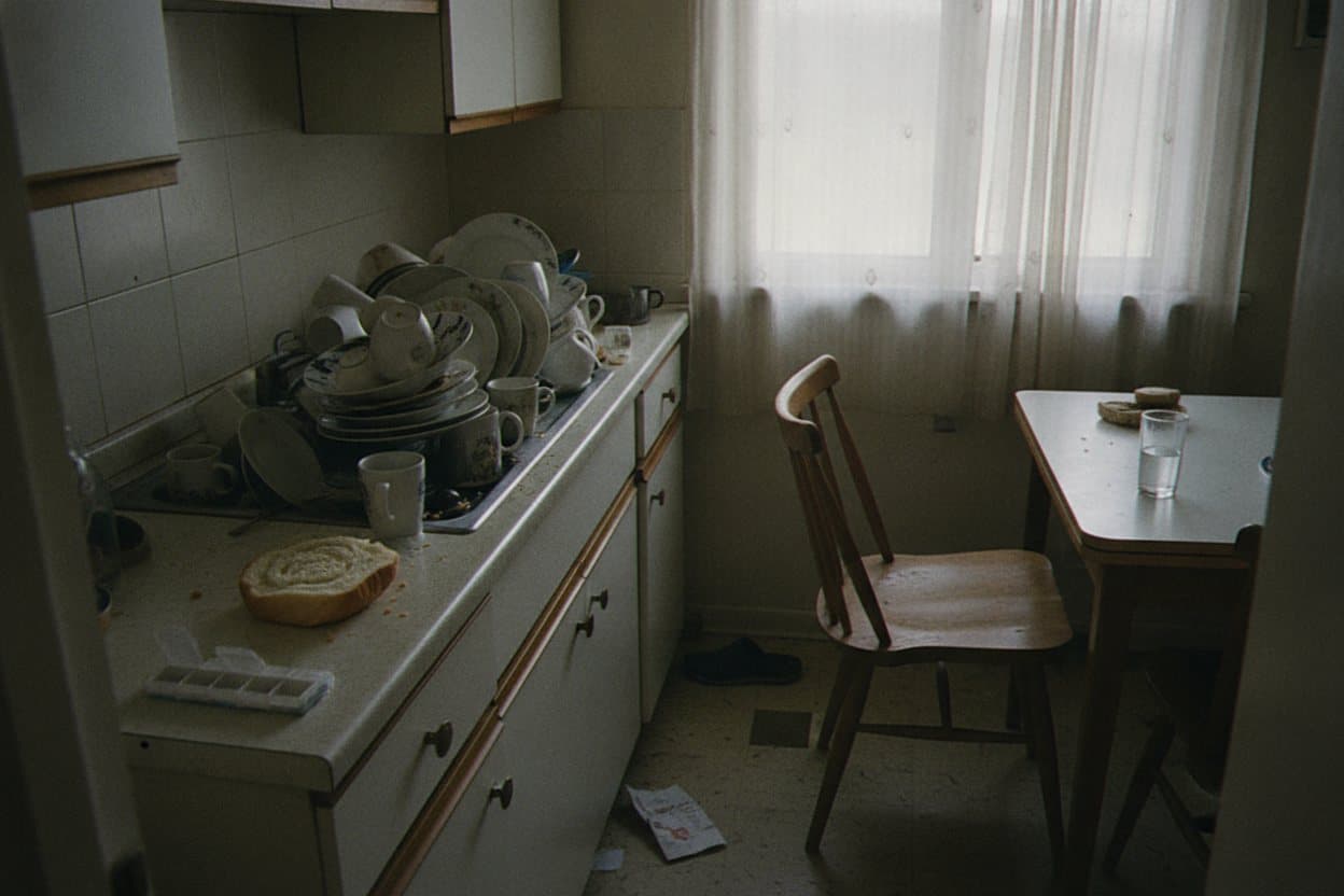 Kitchen with accessibility aids installed